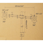 Кронштейн Cactus CS-VM-D29-AL