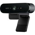 Веб-камера Logitech Brio (13млн пикс., 4096x2160, микрофон, автоматическая фокусировка, USB 3.0)