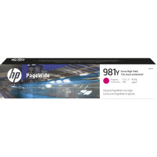 Картридж HP 981Y (пурпурный; 16000стр; HP PageWide Enterprise Color 556dn, HP PageWide Enterprise Color 556xh, HP PageWide Enterprise Color Flow MFP 586z, HP PageWide Enterprise Color MFP 586dn, HP PageWide Enterprise Color MFP 586f) [L0R14A]