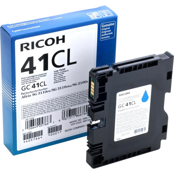 Картридж Ricoh GC 41CL (голубой; 600стр; Aficio SG 2100N, 3110DN, 3110DNw, 3100SNw, 3110SFNw)