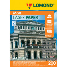 Бумага Lomond 0300341 (A4, 200г/м2, для лазерной печати, двусторонняя, матовая, 250л) [0300341]
