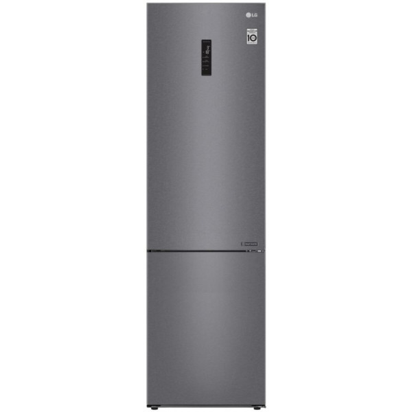 Холодильник LG GA-B509CLSL (No Frost, A+, 2-камерный, объем 419:292/127л, инверторный компрессор, 59.5x203x68.2см, графит)