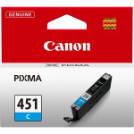 Картридж Canon CLI-451C (голубой; 332стр; 7мл; Pixma iP7240, MG6340, MG5440)