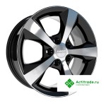 Скад Кёльн R16/7J PCD 5x112 ET 40 ЦО 66,6 черный с полированной лицевой поверхностью