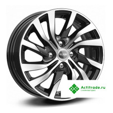 КиК ZV XRAY КС882 R15/6J PCD 4x100 ET 37 ЦО 60,1 черный с полированной лицевой поверхностью [74639]
