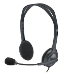 Гарнитура Logitech H111 (оголовье, 1.8м, накладные, mini jack 3.5 mm combo, 74г)