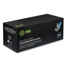 Тонер-картридж Cactus CS-Q2612X-MPS (черный; 3000стр; LJ 1010, 1012, 1015, 1018, 1020) [CS-Q2612X-MPS]