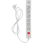 Сетевой фильтр Buro BU-SP5_USB_2A-W (5м, 6xEURO, USB 2шт, 2,2кВт, 10А)