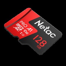 Карта памяти microSDXC 128Гб Netac (Class 10, 100Мб/с, UHS-I U3, без адаптера) [NT02P500PRO-128G-S]