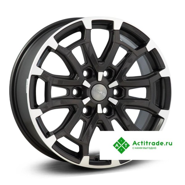 Скад Авилис R18/8J PCD 6x114,3 ET 46 ЦО 67,1 графитовый с полированной лицевой поверхностью