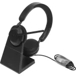 Гарнитура Jabra Evolve2 65 Link380a MS Stereo Stand (оголовье, беспроводное, полноразмерные, USB Type-A, Microsoft Teams)