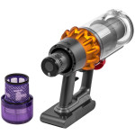 Ручной пылесос Dyson V15 Detect Absolute (контейнер, мощность всысывания: 240Вт, пылесборник: 0.76л, потребляемая мощность: 660Вт)