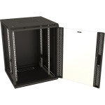 Шкаф коммутационный настенный Hyperline TWB-1566-GP-RAL9004 (15U, 600x600мм, IP20, 60кг)