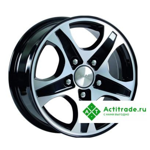 Скад Калипсо R16/6.5J PCD 5x130 ET 43 ЦО 84,2 черный с полированной лицевой поверхностью