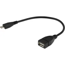 Кабель (USB A(f), micro USB B (m), 0,2м) [833941]