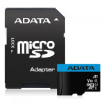 Карта памяти microSDHC, microSDXC, Secure Digital, Secure Digital HC 16Гб ADATA (Class 10, 85Мб/с, UHS Class 1, UHS-I, адаптер на SD)