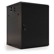 Шкаф коммутационный настенный Hyperline TWB-0645-SR-RAL9004 (6U, 600x367x450мм, IP20, 60кг) [TWB-0645-SR-RAL9004]