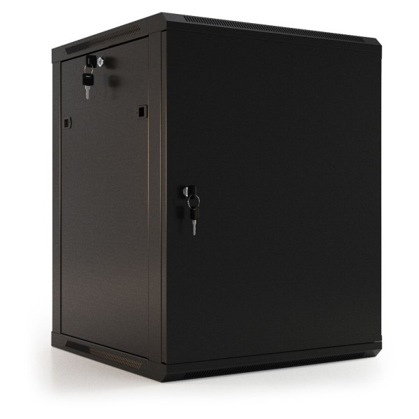 Шкаф коммутационный настенный Hyperline TWB-0645-SR-RAL9004 (6U, 600x367x450мм, IP20, 60кг)