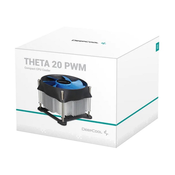 Кулер для процессора DeepCool THETA 20 PWM (Socket: 1150, 1151, 1151-v2, 1155, 1200, алюминий, 32,5дБ, 100x100x25мм, 4-pin PWM)
