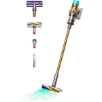 Вертикальный пылесос Dyson V12 Detect Slim Absolute (контейнер, мощность всысывания: 150Вт, пылесборник: 0.35л, потребляемая мощность: 545Вт)