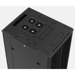 Шкаф серверный напольный Hyperline TTB-4282-AS-RAL9004 (42U, 800x2055x1200мм, IP20, 800кг)