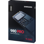 Жесткий диск SSD 250Гб Samsung 980 Pro (M.2, 6400/2700 Мб/с, 600000 IOPS, PCI-E, 512Мб, для ноутбука и настольного компьютера)