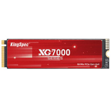 Жесткий диск SSD 1Тб KingSpec (M.2, 6400/7300 Мб/с, PCI-E, для ноутбука и настольного компьютера) [XG7000-1TB 2280]