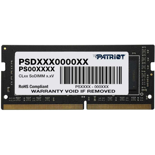 Память SO-DIMM DDR4 16Гб 3200МГц Patriot (25600Мб/с, CL22, 1.2 В)