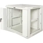 Шкаф коммутационный настенный Lanmaster TWT-CBWPG-12U-6x8-GY (12U, 600x635x800мм, IP20, 60кг)