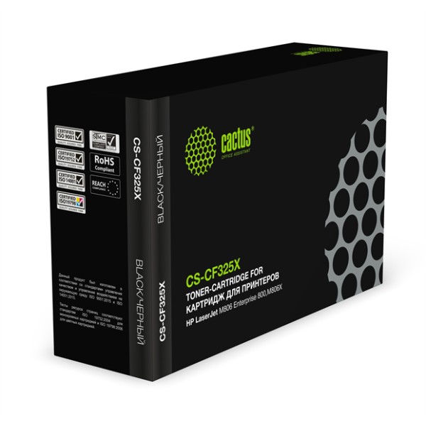 Тонер-картридж Cactus CS-CF325X (черный; 40000стр; LJ M806 Enterprise 800,M806X)