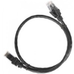 IEK PC09-C5EU-2M (RJ45(m), RJ45(m), внутренний, 2м, 5E, 4пары, U/UTP, чёрный)