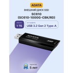 Внешний жесткий диск SSD 1Тб ADATA (1.8