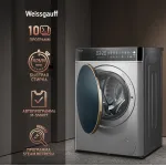 Стиральная машина Weissgauff WMD 58411 Direct Drive Inverter Premium Steam Stee(60x84.7x51см, фронтальная, макс:11кг, с сушкой, 1400об/мин, защита от протечек, нержавеющая сталь)
