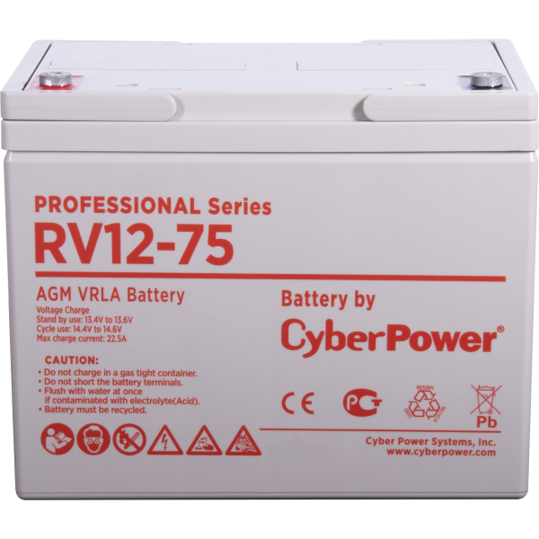 Батарея CyberPower RV 12-75 (12В, 75,8Ач)