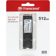 Жесткий диск SSD 512Гб Transcend (2280, 3500/2500 Мб/с, 360000 IOPS, PCIe 3.0 x4 (NVMe)) [TS512GMTE220S]