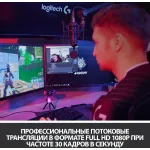 Веб-камера Logitech C922 Pro Stream (3млн пикс., 1920x1080, микрофон, автоматическая фокусировка, USB 2.0)