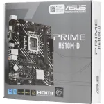 Материнская плата ASUS PRIME H610M-D (LGA1700, Intel H610, 2xDDR5 DIMM, microATX)