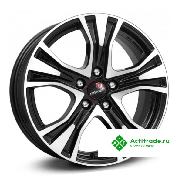 Remain Jetta R159 R17/7J PCD 5x112 ET 54 ЦО 57,1 черный с полированной лицевой поверхностью