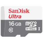 Карта памяти microSDHC 16Гб SanDisk (Class 10, 533Мб/с, 533x, UHS-I, адаптер на SD)