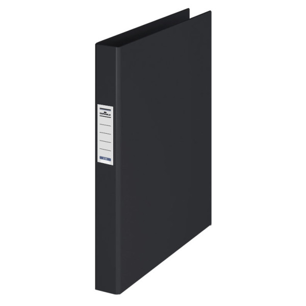 Папка на кольцах Durable 3130-01 (количество колец 2, форма колец О-образные, A4, ПВХ, ширина корешка 35мм, карман торцевой с бумажной вставкой, черный)