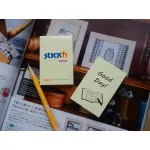 Блок самоклеящийся Hopax 21006 (бумага, желтый, 51x76мм, 100листов, 70г/м2)