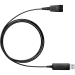 Кабель-переходник аудио Jabra (прямой QD, прямой USB, 0,15м)