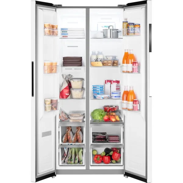 Холодильник Weissgauff WSBS 450 WNF Built-in (No Frost, A++, 2-камерный, Side by Side, объем 450:270/180л, инверторный компрессор, белый)
