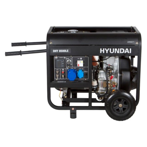 Электрогенератор Hyundai DHY 8500LE (дизельный, однофазный, 7,2/6,5кВт, непр.работа 7,5ч)