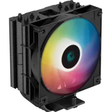 Кулер для процессора DeepCool AG400 BK ARGB (Socket: 1150, 1151, 1151-v2, 1155, 1156, 1200, 1700, AM4, алюминий+медь, 31,6дБ, 4-pin PWM) [GP-G-AG400-ARGB / R-AG400-BKANMC-G-1]