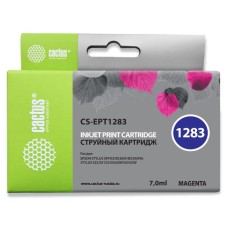 Чернильный картридж Cactus CS-EPT1283 (пурпурный; 7стр; Stylus S22, S125, SX420, SX425, Office BX305) [CS-EPT1283]