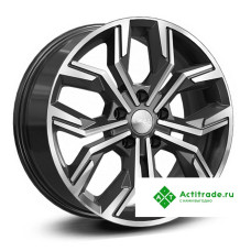 Скад Амиата R17/7J PCD 5x108 ET 35 ЦО 67,1 черный с полированной лицевой поверхностью [3890005]
