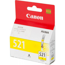 Картридж Canon CLI-521Y (желтый; 120стр; 9мл; iP3600, 4600, 4700, MP540, 550, 560, 620, 630, 640, 980, 990, MX860) [2936B004]