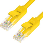 Greenconnect GCR-LNC02-5.0m (RJ45(m), RJ45(m), внутренний, 5м, 5E, 4пары, U/UTP, жёлтый)