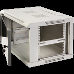 Шкаф коммутационный настенный Lanmaster TWT-CBWPG-6U-6X4-GY (6U, 600x400мм, 60кг)